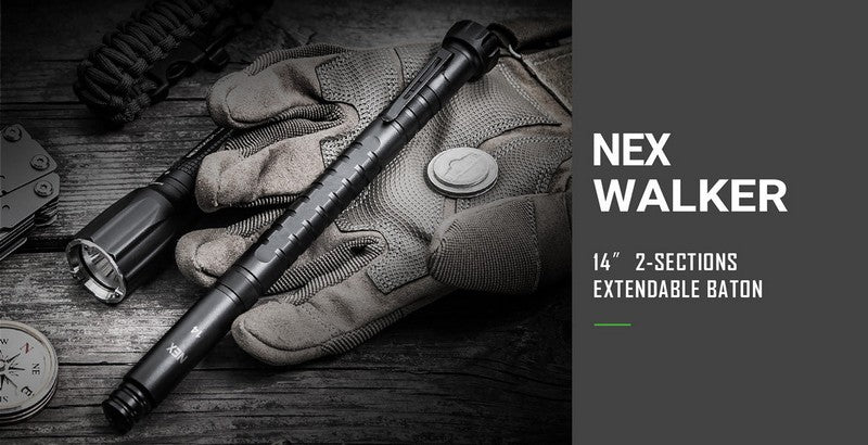 NEX Walker - Bâton matraque télescopique - 14"
