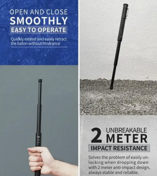 NEX Walker - Bâton matraque télescopique - 12"