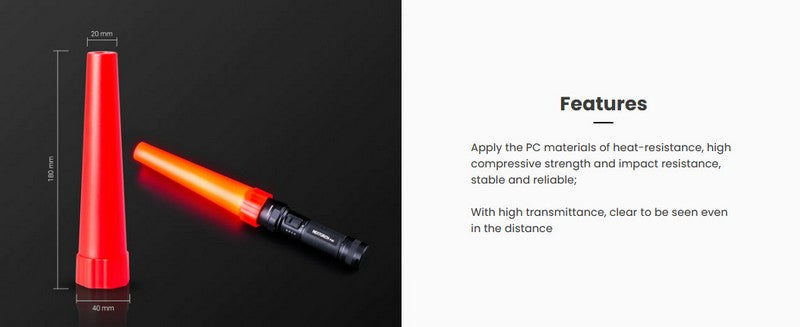 Traffic Wand - Cône diffuseur orange
