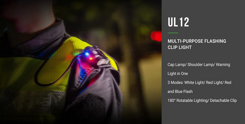 UL12 - Lampe multifonction de secours, sécurité et d'avertissement - 17 Lumens