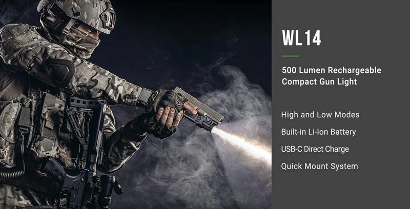 WL14 - Lampe pour arme de poing - 500 Lumens