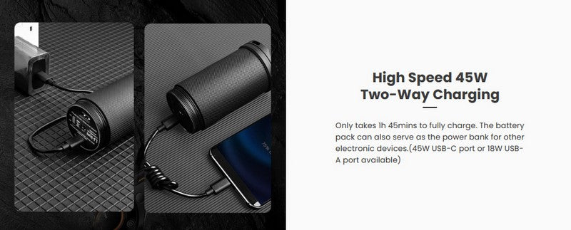 ST30C - Lampe torche de recherche - 15000 Lumens