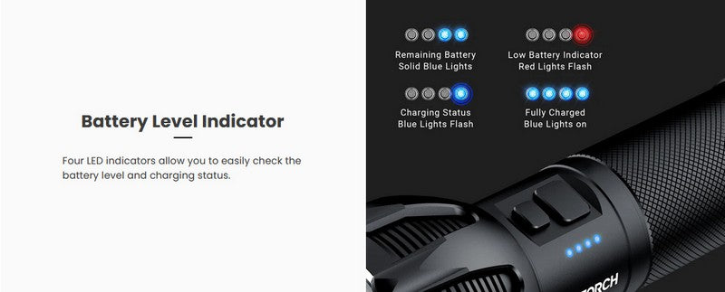 ST30C - Lampe torche de recherche - 15000 Lumens