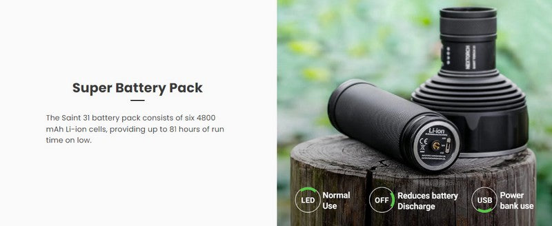 ST31 - Lampe torche de recherche - 20000 Lumens