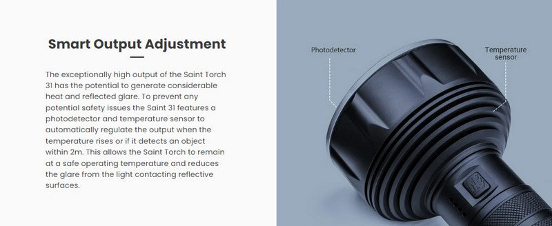 ST31 - Lampe torche de recherche - 20000 Lumens