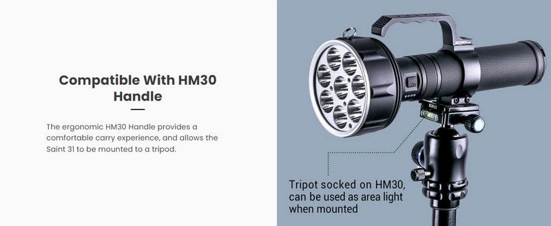 ST31 - Lampe torche de recherche - 20000 Lumens