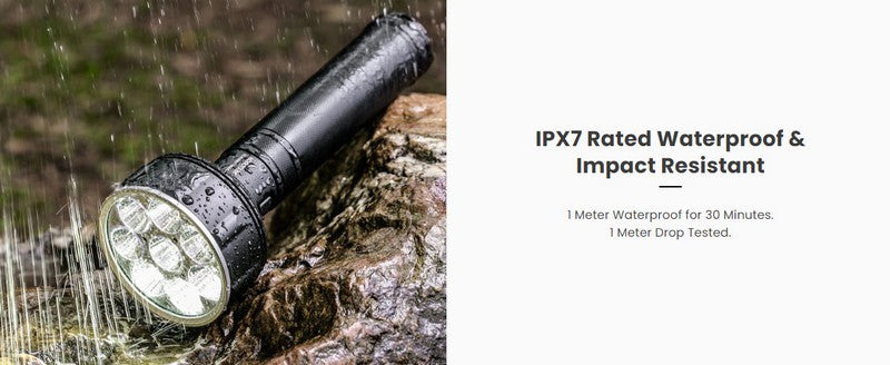 ST31 - Lampe torche de recherche - 20000 Lumens