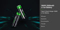 18650 - Batterie 2600 mAh rechargeable Type-C - Li-ion