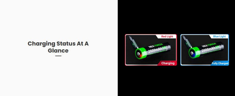 18650 - Batterie 2600 mAh rechargeable Type-C - Li-ion