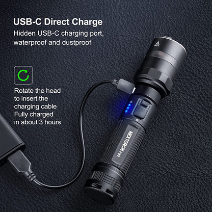 P83B - Lampe Torche - 2100 Lumens rechargeable - balise de signalisation