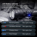 P83B - Lampe Torche - 2100 Lumens rechargeable - balise de signalisation