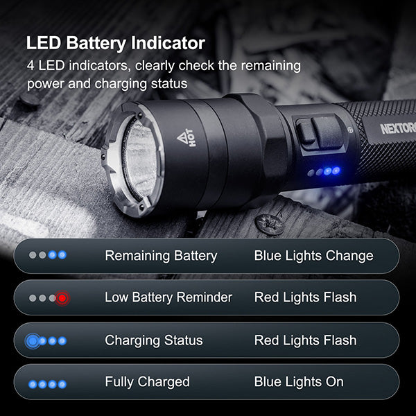 P83B - Lampe Torche - 2100 Lumens rechargeable - balise de signalisation