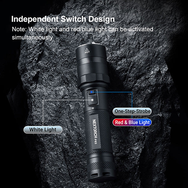 P83B - Lampe Torche - 2100 Lumens rechargeable - balise de signalisation