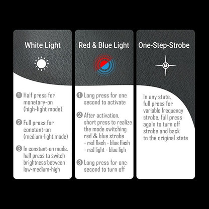 P83B - Lampe Torche - 2100 Lumens rechargeable - balise de signalisation