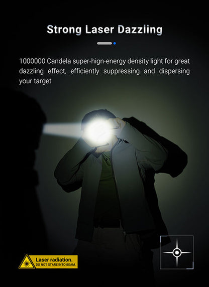 T20L - Lampe Torche Laser - 900 Lumens rechargeable - Portée 2000 mètres