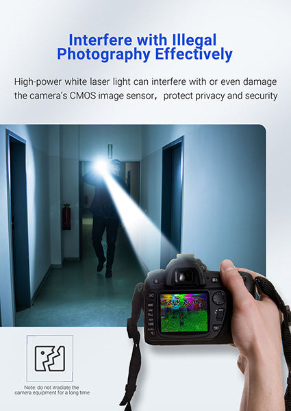 T20L - Lampe Torche Laser - 900 Lumens rechargeable - Portée 2000 mètres
