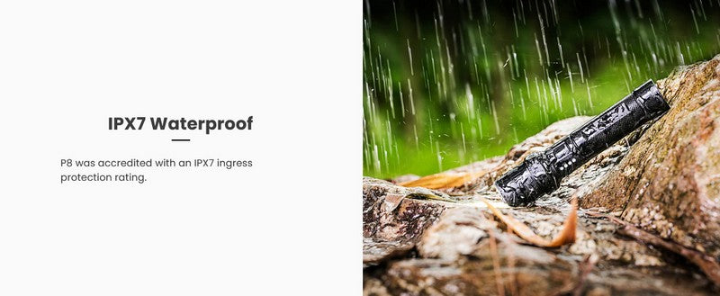 P8 - Lampe torche EDC - 1600 Lumens