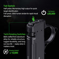 TA70 - Lampe Torche Tactique 3500 Lumens - Ultra-compacte - Accès direct au Strobe