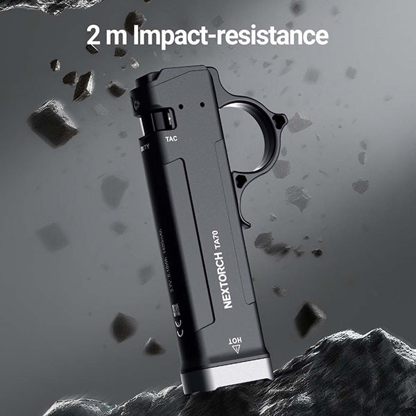 TA70 - Lampe Torche Tactique 3500 Lumens - Ultra-compacte - Accès direct au Strobe