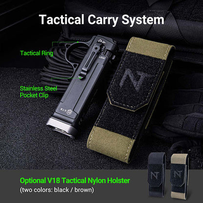 TA70 - Lampe Torche Tactique 3500 Lumens - Ultra-compacte - Accès direct au Strobe