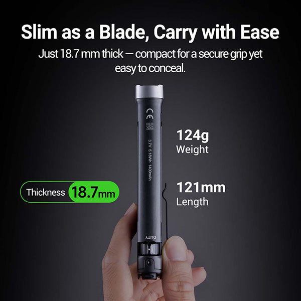 TA70 - Lampe Torche Tactique 3500 Lumens - Ultra-compacte - Accès direct au Strobe