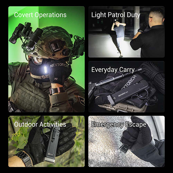 TA70 - Lampe Torche Tactique 3500 Lumens - Ultra-compacte - Accès direct au Strobe