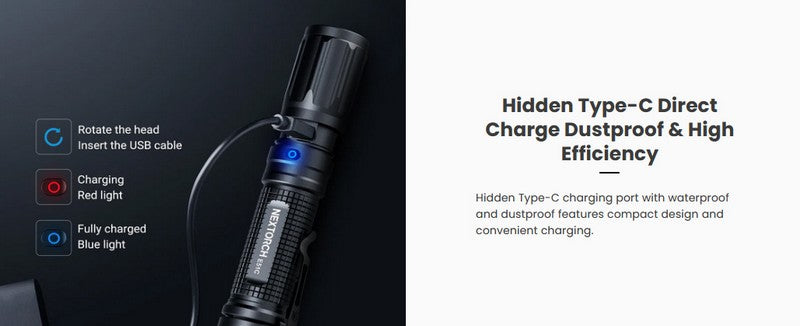 E51C - Lampe torche EDC - 1600 Lumens