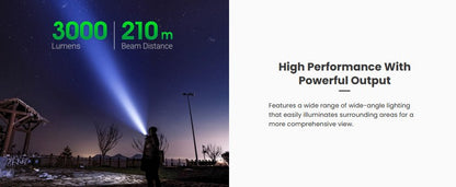 E52C - Lampe torche EDC - 3000 Lumens