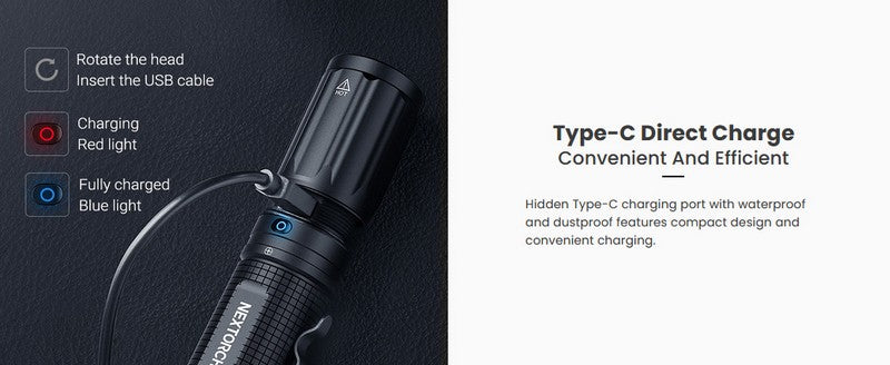 E52C - Lampe torche EDC - 3000 Lumens