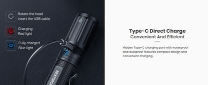 E52C - Lampe torche EDC - 3000 Lumens