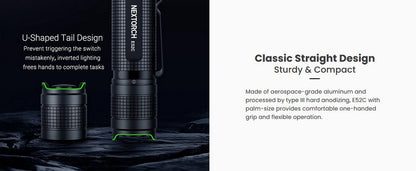 E52C - Lampe torche EDC - 3000 Lumens