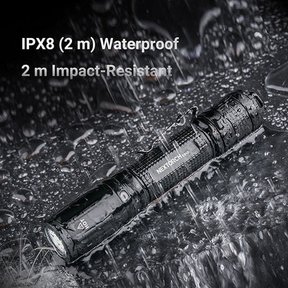 E51D - Lampe torche tactique 2100 Lumens - rechargeable USB-C