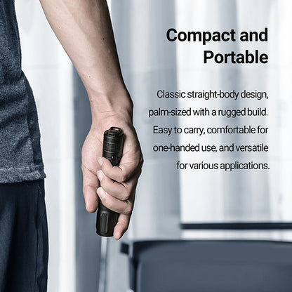 E51D - Lampe torche tactique 2100 Lumens - rechargeable USB-C