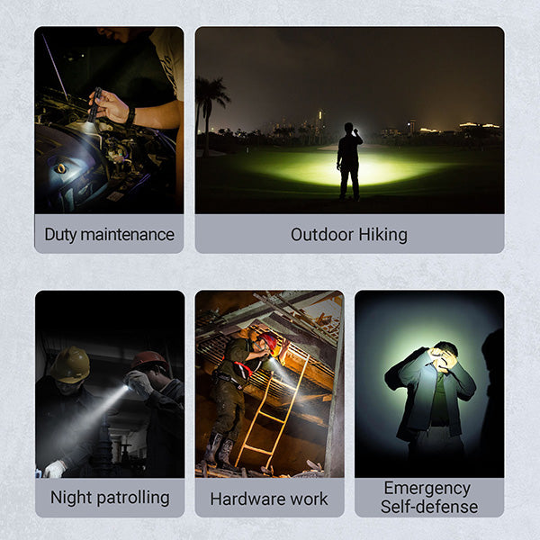 E51D - Lampe torche tactique 2100 Lumens - rechargeable USB-C