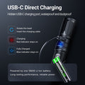 E51D - Lampe torche tactique 2100 Lumens - rechargeable USB-C