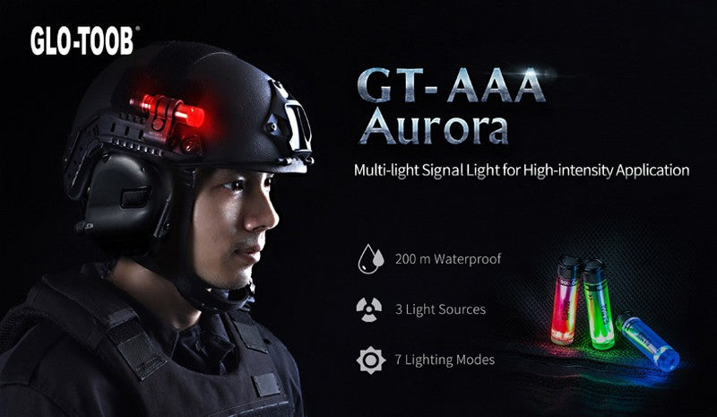 GT-AAA Aurora - Lampe de signalisation étanche - lumière rouge, Vert et Bleu