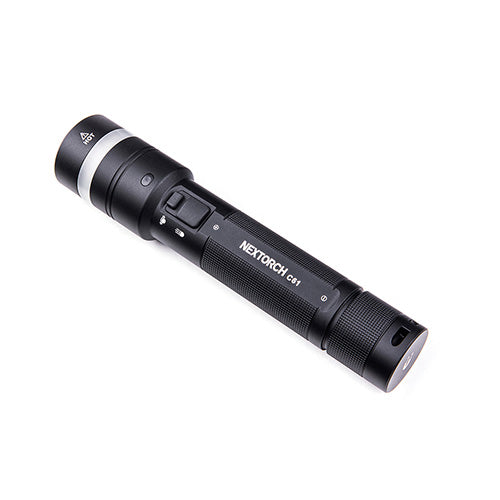 C61 - Lampe torche 3500 Lumens - Double Faisceau - Variation Continue - Rechargeable USB-C