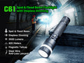 C61 - Lampe torche 3500 Lumens - Double Faisceau - Variation Continue - Rechargeable USB-C