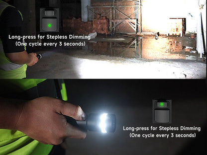 C61 - Lampe torche 3500 Lumens - Double Faisceau - Variation Continue - Rechargeable USB-C