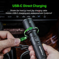 P80B - Lampe Torche 2100 Lumens rechargeable USB-C