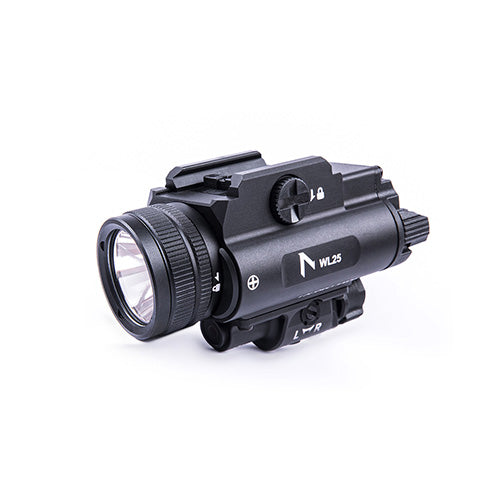WL25 - Lampe arme de poing - 1200 Lumens - Laser Vert Intégré - Compatible Multi-Rails