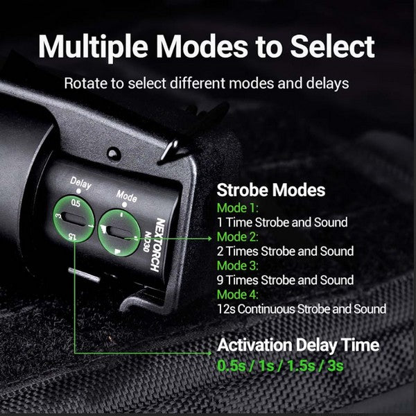 ND30 - Dispositif de distraction tactique rechargeable - 11000Lumens 130 dB