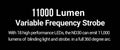 ND30 - Dispositif de distraction tactique rechargeable - 11000Lumens 130 dB