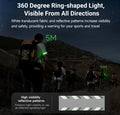 UT51C - Bracelet d'avertissement orange vert bleu clignotant - rechargeable USB-C