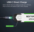 UT51C - Bracelet d'avertissement orange vert bleu clignotant - rechargeable USB-C