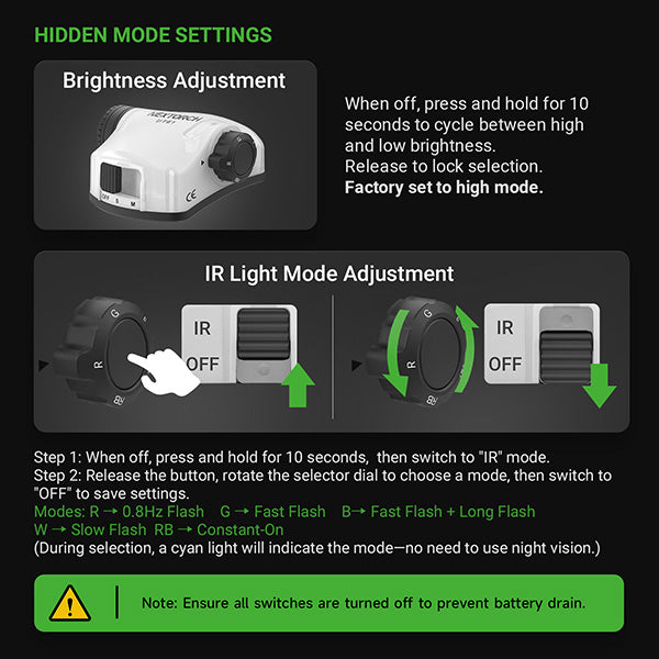 Nextorch UT61 - Feu de signalisation pour casque tactique - rechargeable USB-C