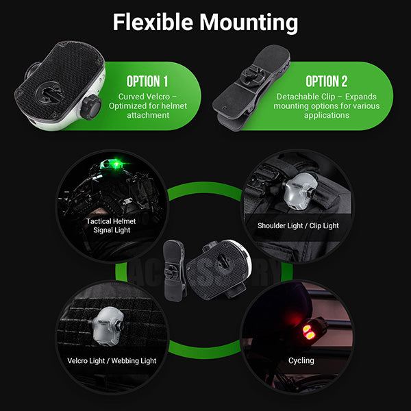 Nextorch UT61 - Feu de signalisation pour casque tactique - rechargeable USB-C