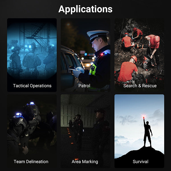 Nextorch UT61 - Feu de signalisation pour casque tactique - rechargeable USB-C