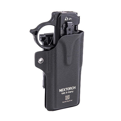 V43 X-CARRY Étui Tactique à Dégainage Rapide - Kydex - Rotation 360° - Compatible TA70