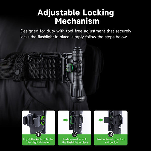 V55/V55L Holster Tactique libération rapide - Système NQD - Compatible MOLLE